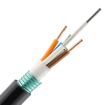 Hybride Optische het Koperkabel van het toegangsnetwerk 2-24core/Luchtvezel Optische Kabel