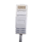 Ultra Slanke van het het Flardkoord 500MHZ Rj45 van Cat6A UTP Gigabit Ethernet het Flardkabel