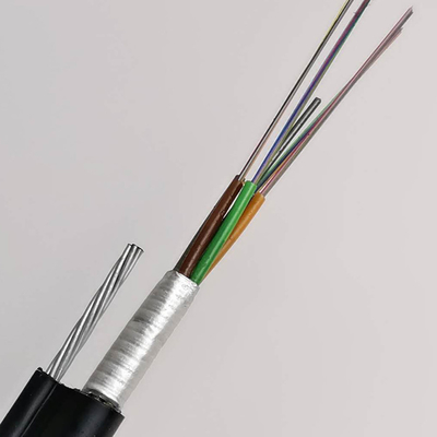 Zelfstandige GYTC8A-Figuur 8 Kabel van de de kern Luchtvezel van de Vezel de Optische Kabel 12/24/96