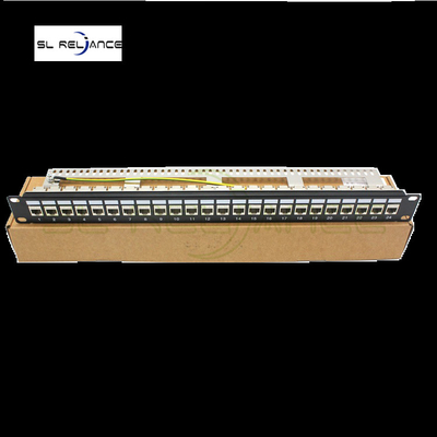 Leeg FTP-het Flardcomité 24 van Hoeksteenjack patch panel cat 5e Cat6 Cat6a Haven