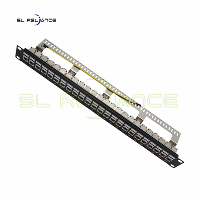 Leeg FTP-het Flardcomité 24 van Hoeksteenjack patch panel cat 5e Cat6 Cat6a Haven