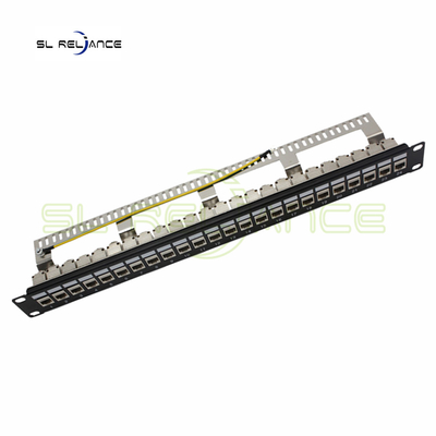Leeg FTP-het Flardcomité 24 van Hoeksteenjack patch panel cat 5e Cat6 Cat6a Haven